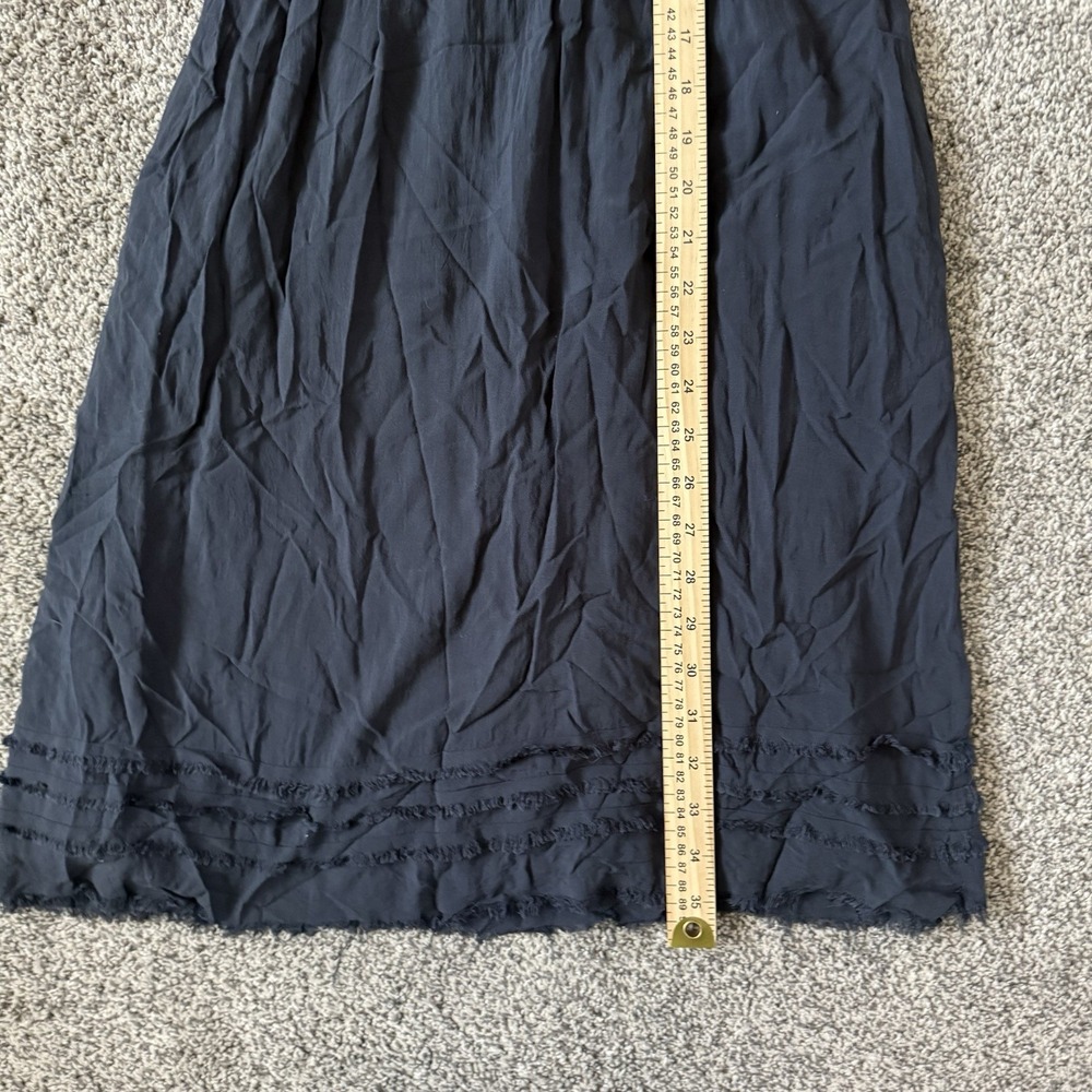 Maeve Small Navy Sleeveless Lined Rayon Elegant Dress Boho Slinky - Picture 7 of 8